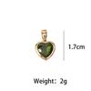 Twelve Zodiac Birthstone Pendant with Heart-Shaped Zircon - DIY Keychain Accessory