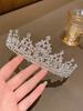 Elegant Golden Princess Tiara – Sparkling Rhinestone & Glass Stone Bridal Crown for Weddings, Balls, Birthdays | Women's Alloy Party Headpiece