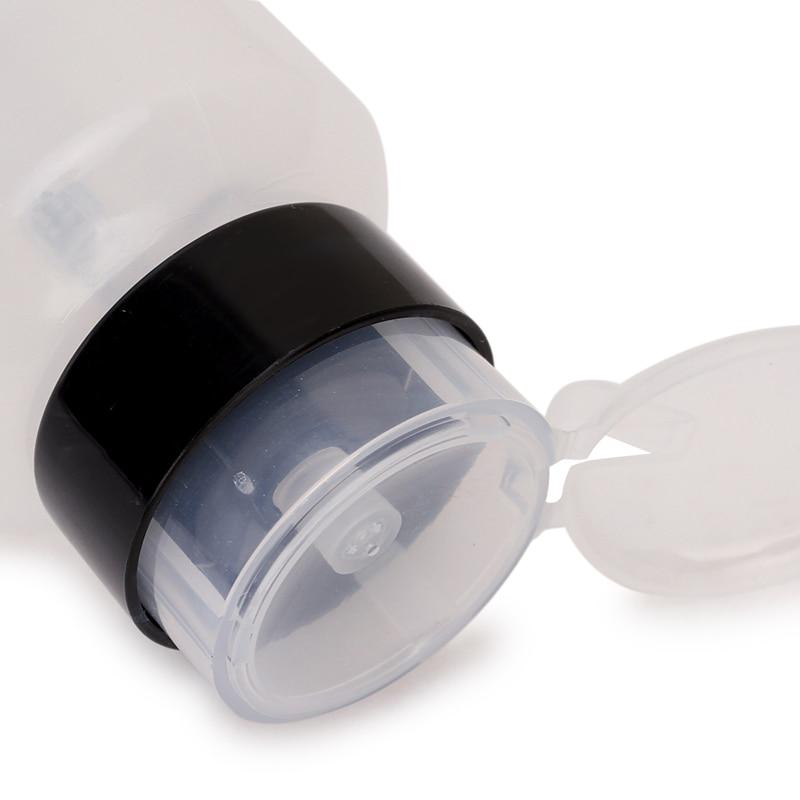 Bottiglie Ricaricabili da 220ml Dispenser a Pompa Smalto per Unghie Gel Rimuovi Smalto Detergente Bottiglia Vuota per Liquidi Acetone Strumenti per il Trucco