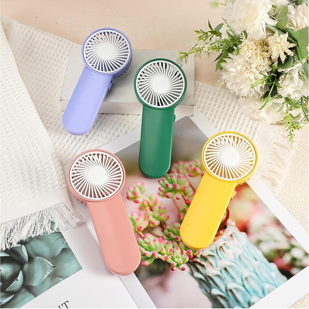 Handheld Mini Fan, Portable Personal Battery-Powered Fan, Cute Electric Fan for Travel