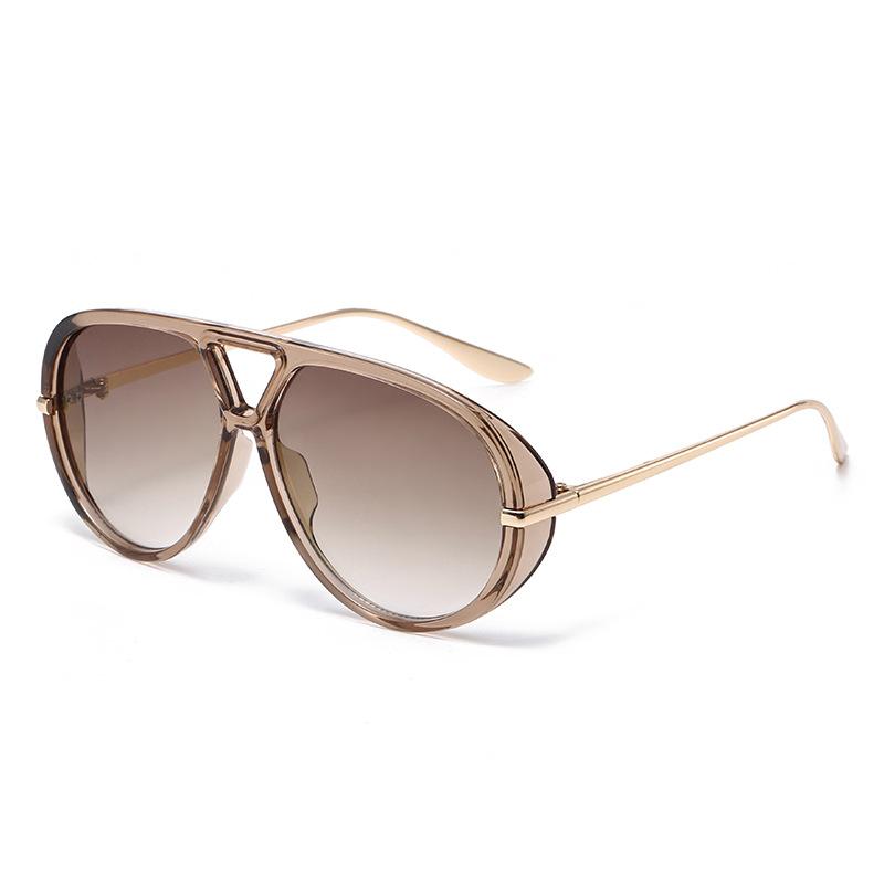 New Vintage Pilot Round Sunglasses Women Men Metal Frame Sun Glasses Circular Eyewear Sunglasses for Male Female Eyeglasses