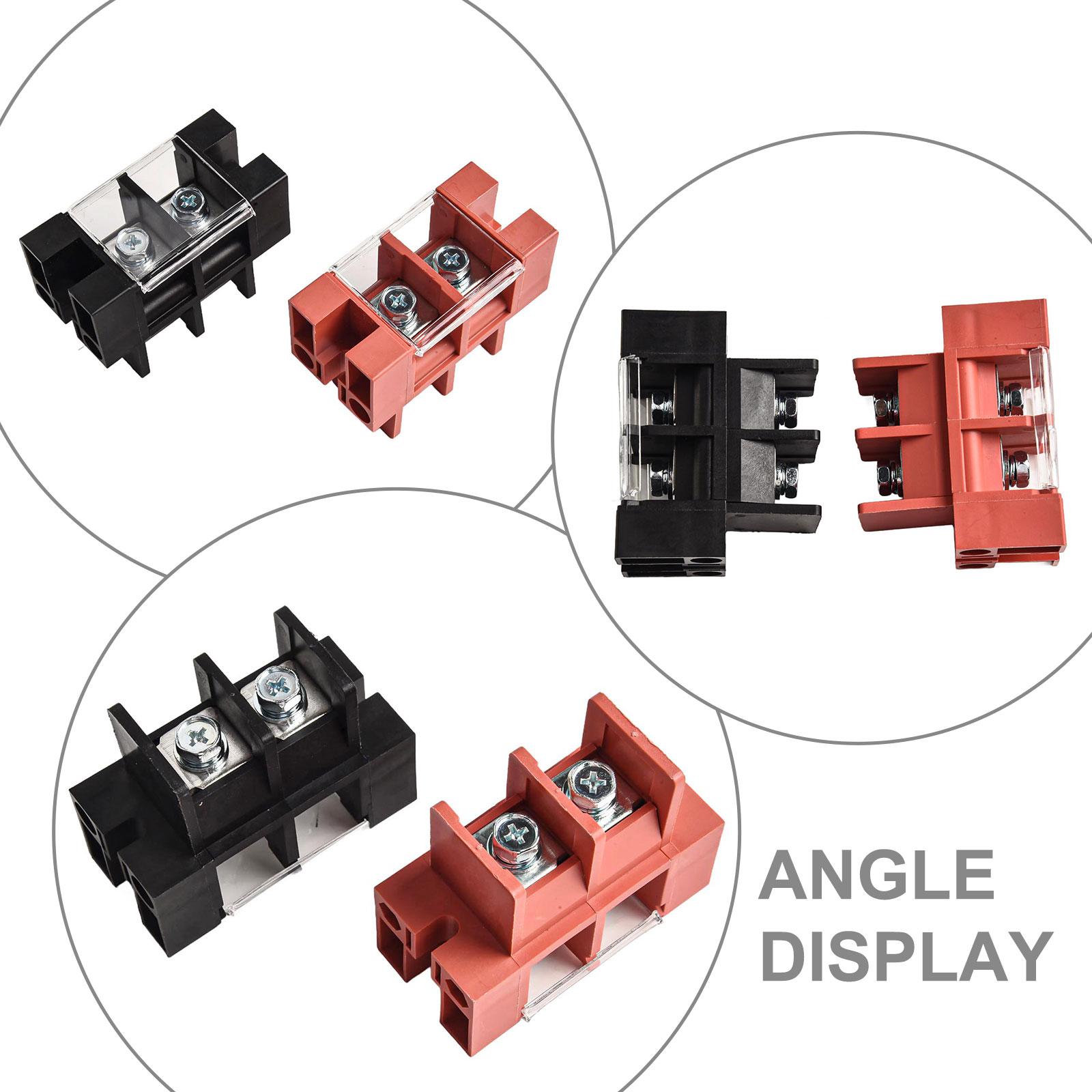

2PCS 100A Energy Storage Connector Terminal Block Pure Copper High Current Parts Terminal Battery Connector Adapter фіолетовий