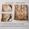 Handwritten text design. Bedding, Duvet cover sets, Duvet covers, Pillowcases, Birthday gifts (1 * Duvet Cover 2 * Pillowcases, without duvet insert)