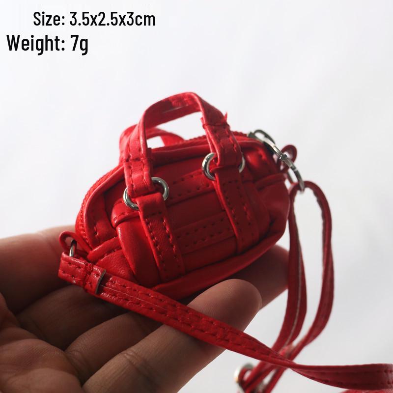 Dollhouse BJD Single Shoulder Crossbody Bag & Miniature Model Clothing for OB11 Scene Accessories