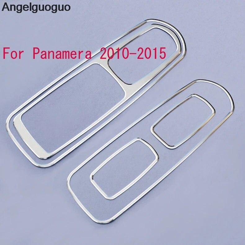 Car Styling Car Window Glass Lift Buttons Frame Decoration Cover Trim For Porsche Panamera Cayenne Macan