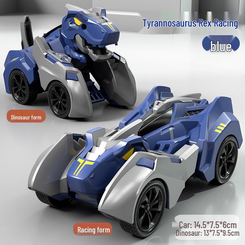 One-Key Transforming Bugatti Pull-Back Car Robot Toy