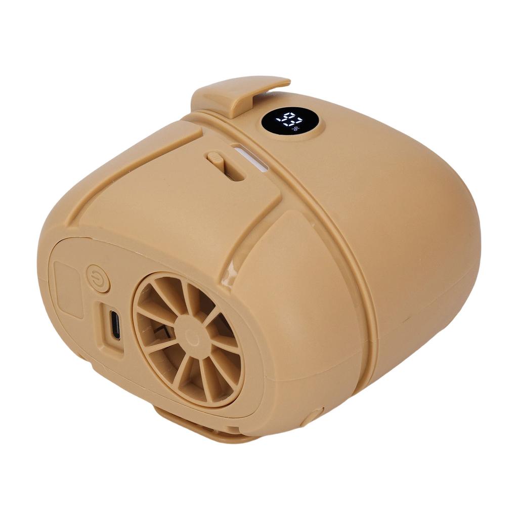 Waist Hanging Fan LED Display Portable Cooling Fan for Outdoor Work 100 Levels Adjustment Scent Diffusion Function