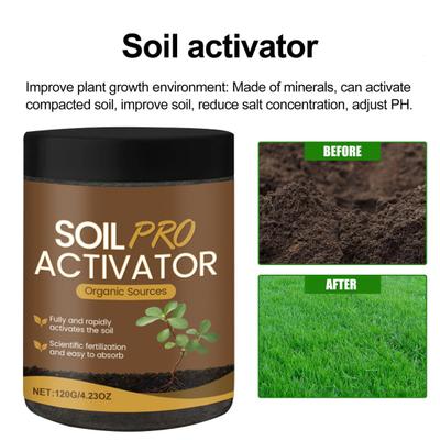Soil Activator Powder Fertilizer Nutrient-Rich Plant Growth Booster Soil Activation Powder for Potting Mix Seedlings Compost Indoor Outdoor Plants