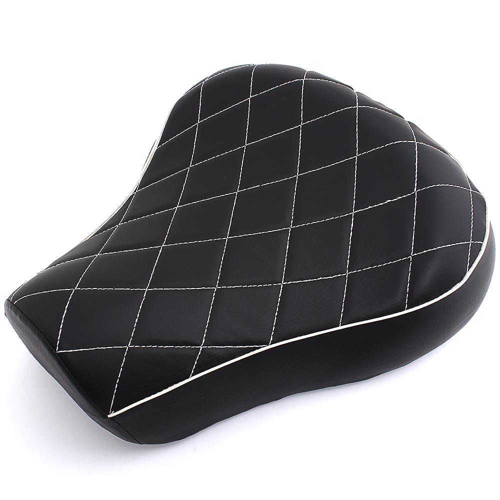 Motorcycle Black Front Driver Rider Solo Seat For Harley Sportster Iron XL 883 1200 Forty Eight Seventy Two Roadster 1983-2003