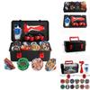 Premium Quality 12pcs Beyblade Set Portable Gyro B122 B125 B127 With Storage Case