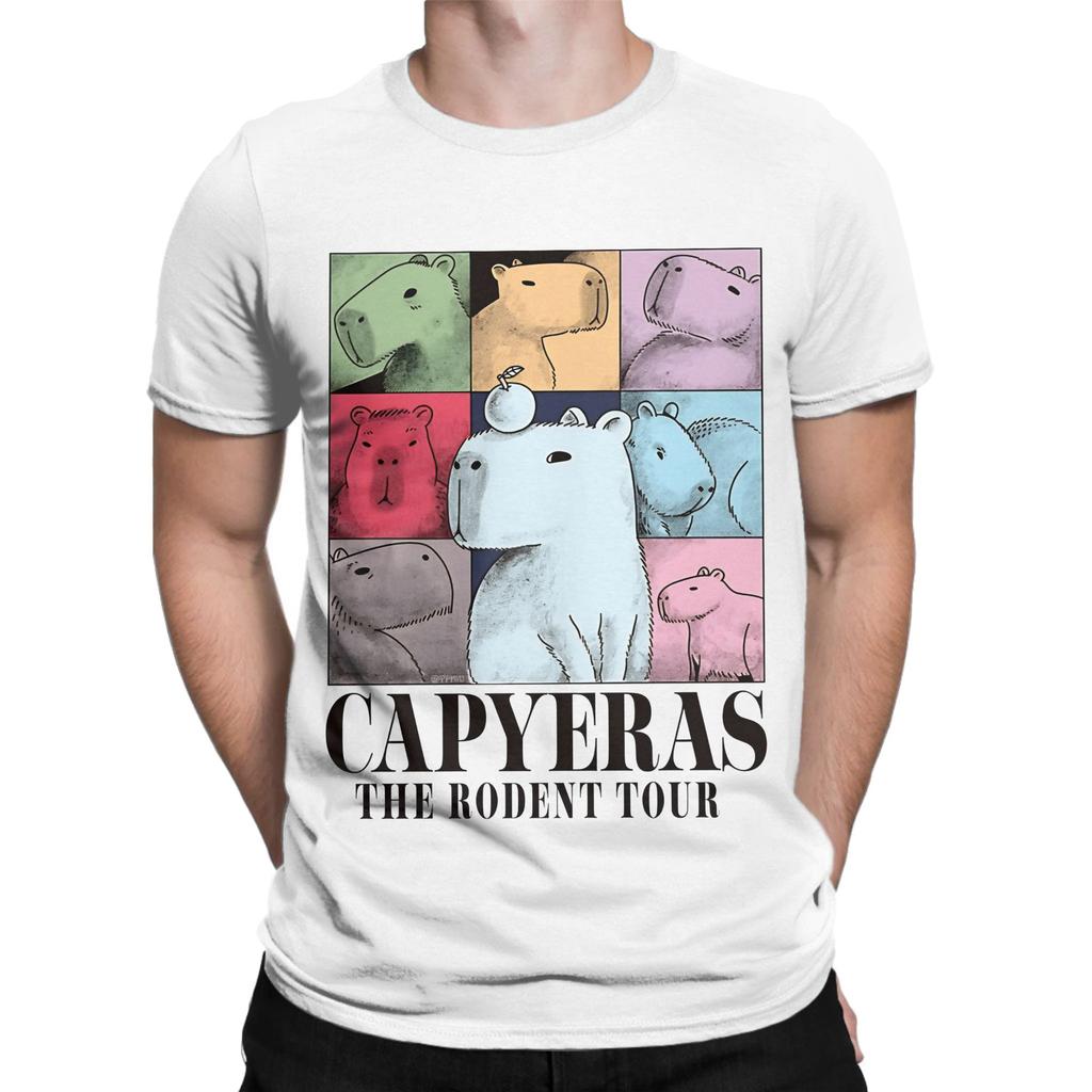 Capyeras Graphic 100 Cotton TShirt Capybara Tops Tees For Unisex