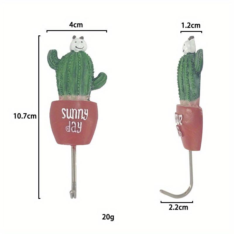 Creative Home Kitchen Hooks Succulent Shape Potted Wall Hangers Fashion Decor 2025