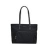 Michael Kors MK Cara Logo Gold Hardware Nylon Tote Shopping Bag Women Tote Black 30R4GRKT7C-BLACK