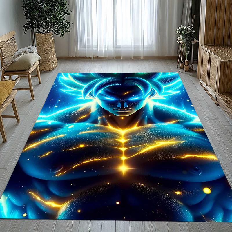 Anime D-Dragon Ball Game Cartoon Living Room Non-Slip Area Rug Soft Carpet for Bedroom Kids Playroom Sofa,Home Decor Doormat