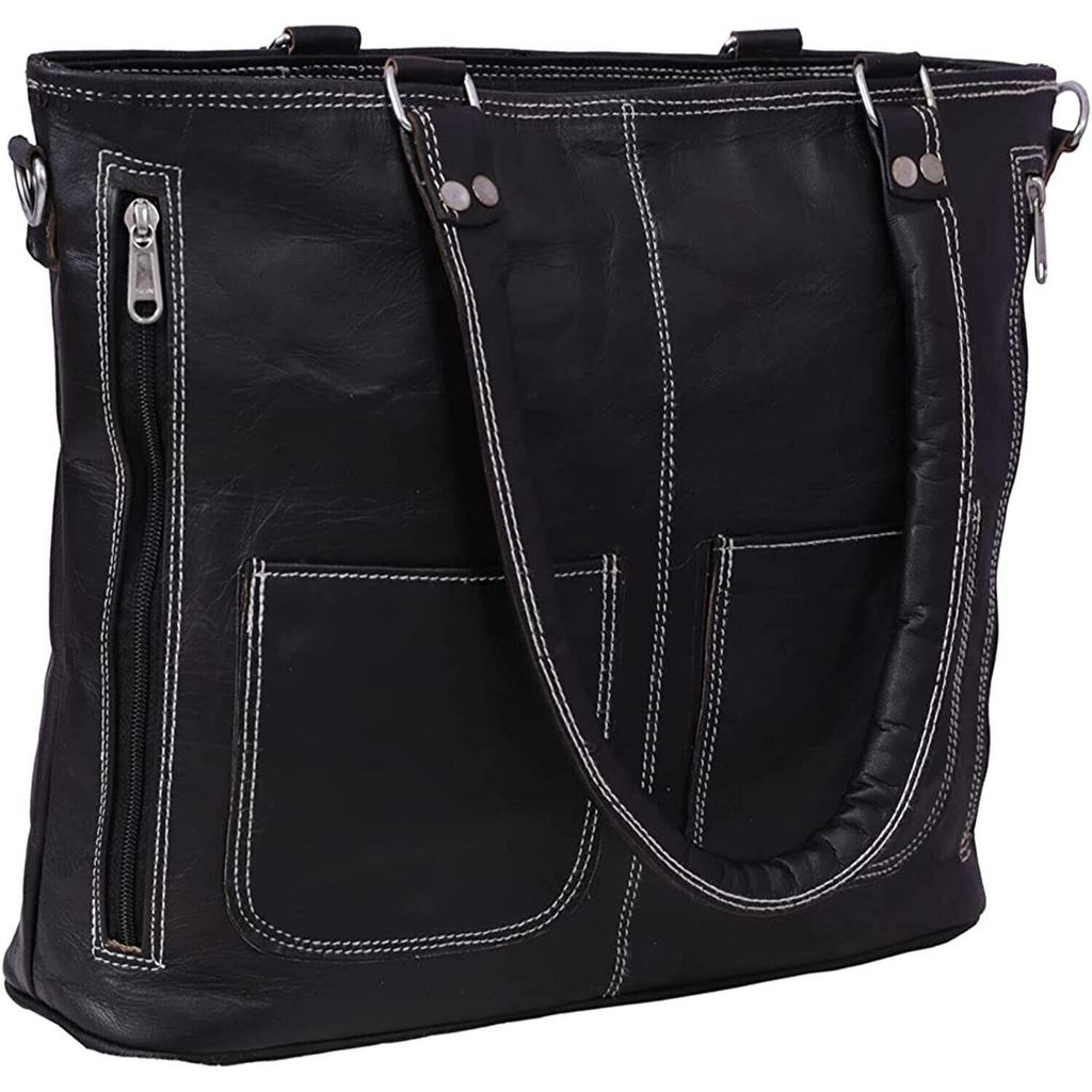 Leder-Einkaufstasche für Damen | Büro-Umhängetasche, Vintage-Aktentasche