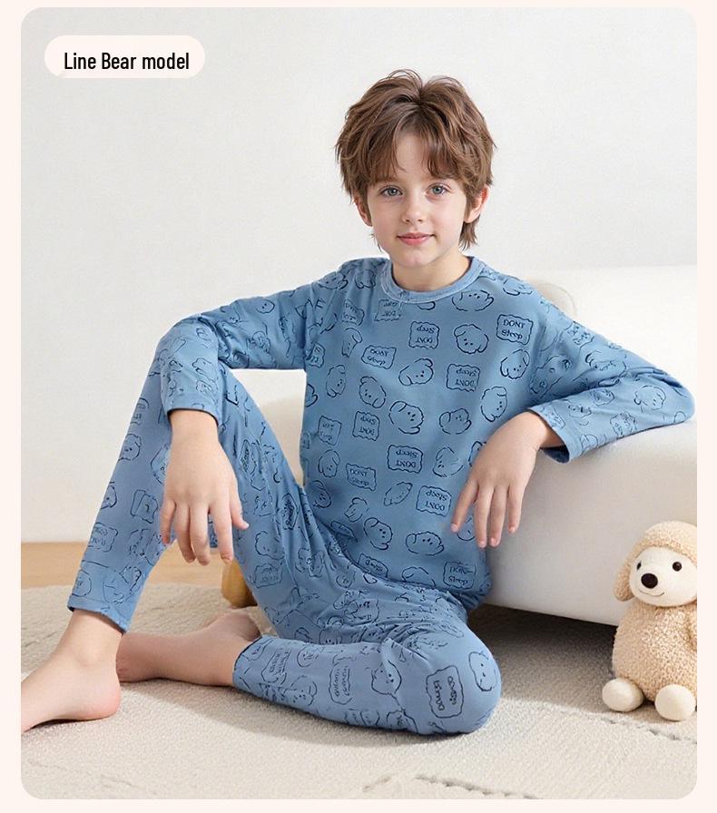 Varmt pyjamasset för barn - Pojkar & Flickor Byxor och Topp