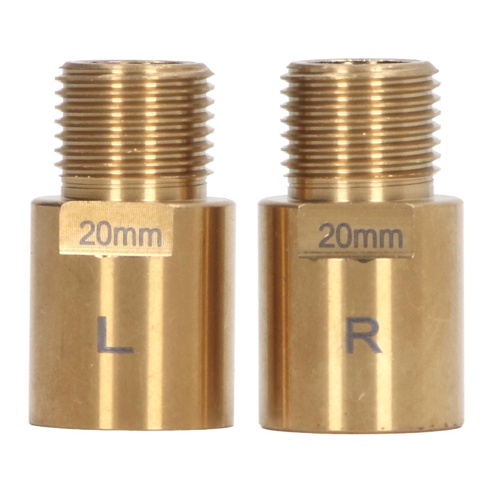 

1 пара удлинителей педалей велосипеда сталь 20 мм золото удлиненный спейсер педали для педалей с резьбой 9/16 дюйма велосипед