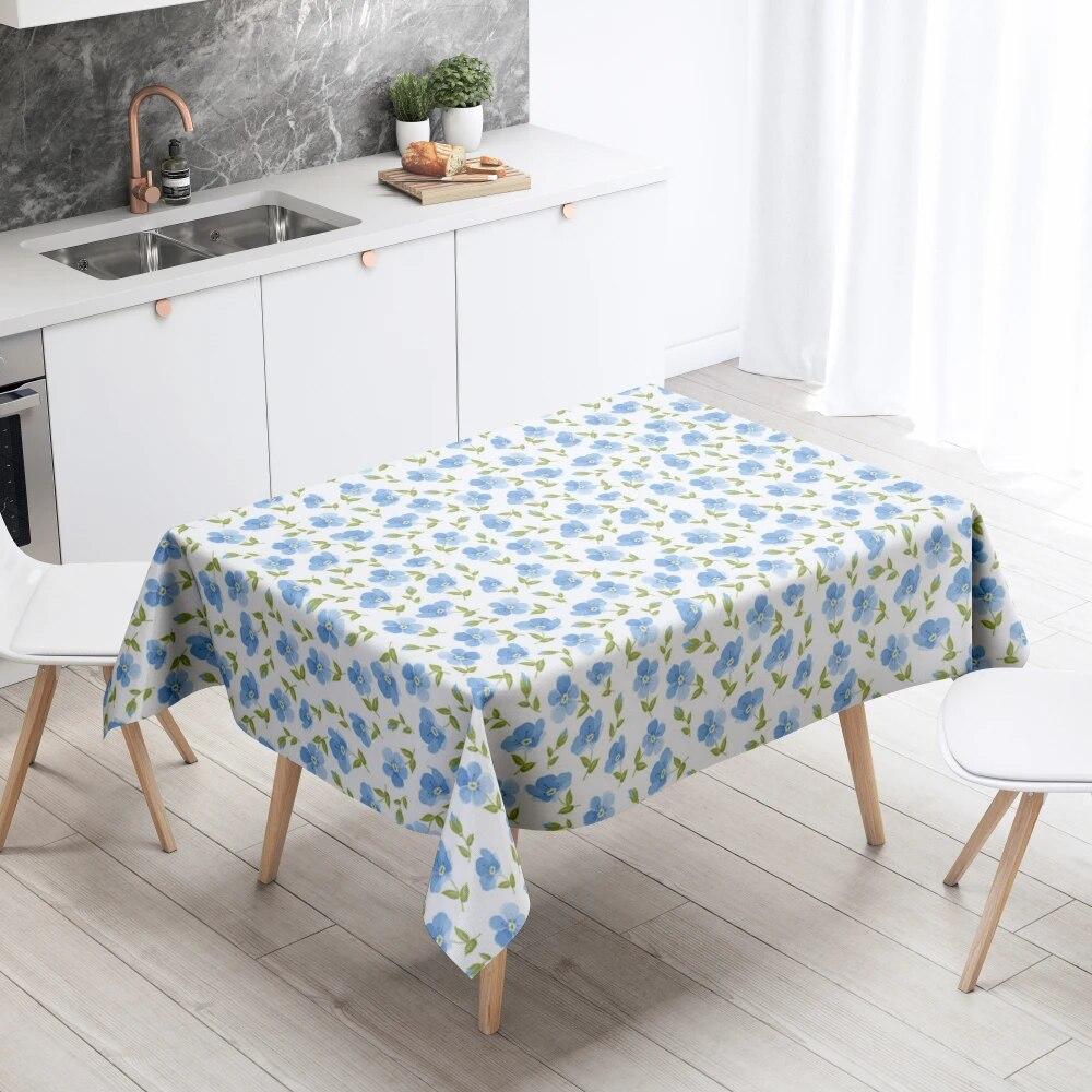 Cartoon Tablecloth Home Decor Stain Resistant Waterproof Table Decoration Rectangular Kitchen Fireplace Countertop