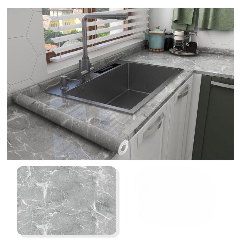 60 cm * 1M/3M/5M/nálepka do kuchyně Vodotěsná, olejovzdorná, ohnivzdorná, zahuštěná mramorová tapeta, odolná proti vlhkosti stěny, samolepicí nálepka na zeď