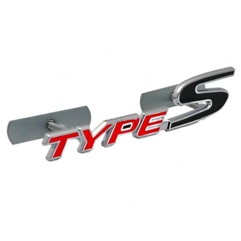 3D Metal Car Front Grill Emblem Auto Badge Sticker Decals For Honda Type S Y Sport Logo Civic Accord Crv Hrv Car Accessories HR2