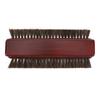 Pool Table Brush Wood Horse Hair 3 Sided Billiards Brush Cleaner for Cleaning Pool Tables Corner Edges Burgundy