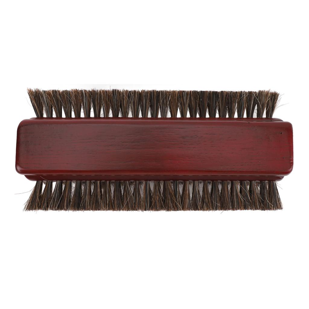 Pool Table Brush Wood Horse Hair 3 Sided Billiards Brush Cleaner for Cleaning Pool Tables Corner Edges Burgundy