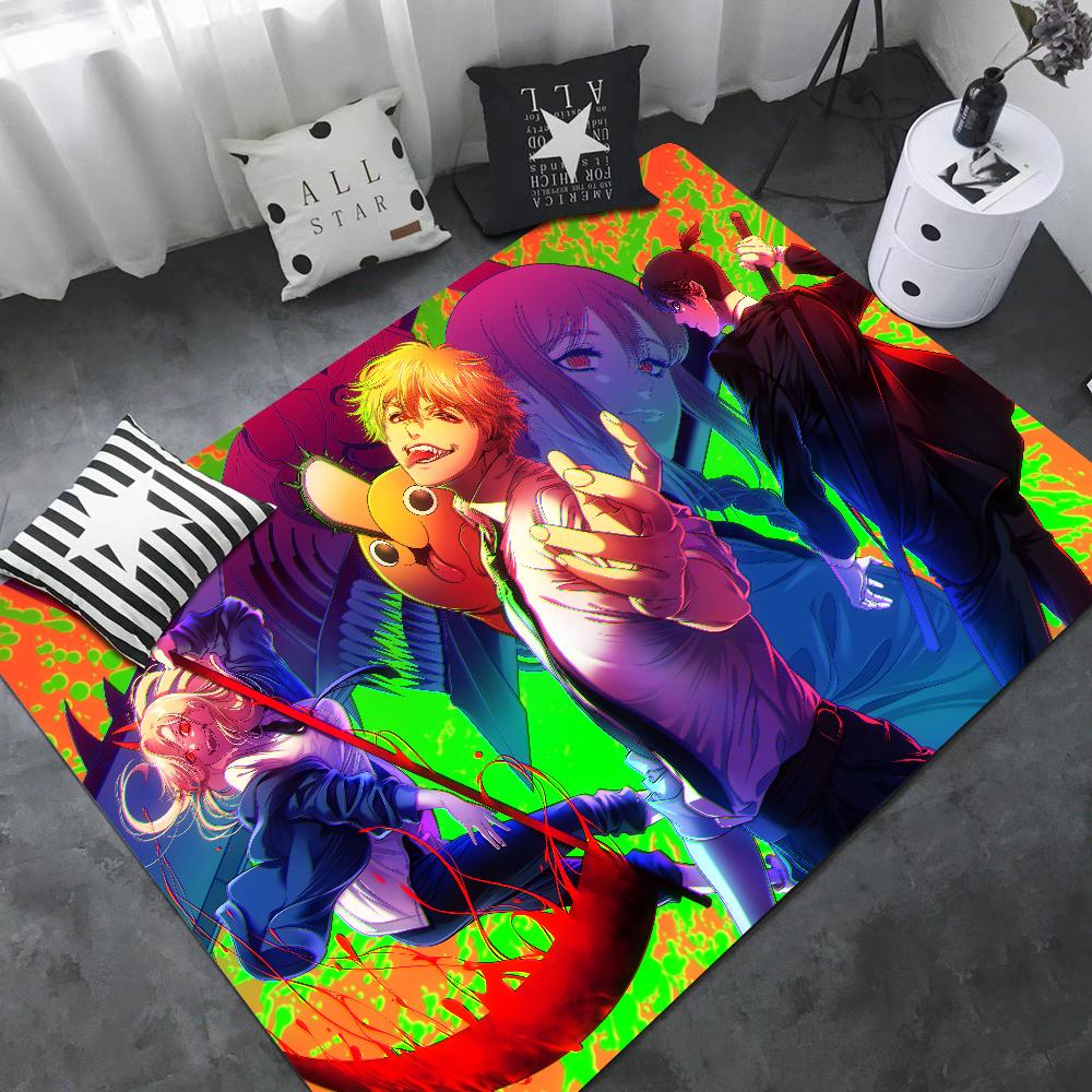 Anime Chainsaw Man Floor Mat Cheaper Anti-slip Modern Living Room Balcony Printed Bedside Mats 40x60cm