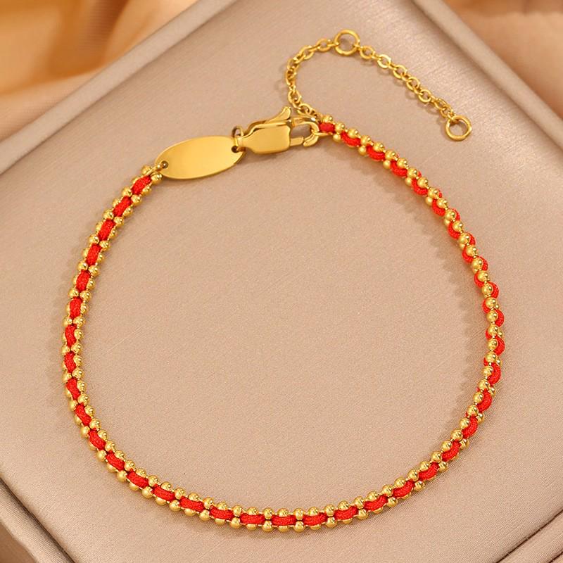 Korean Fashion Titanium Steel Diamond Inlaid Women's Luxury Bracelet