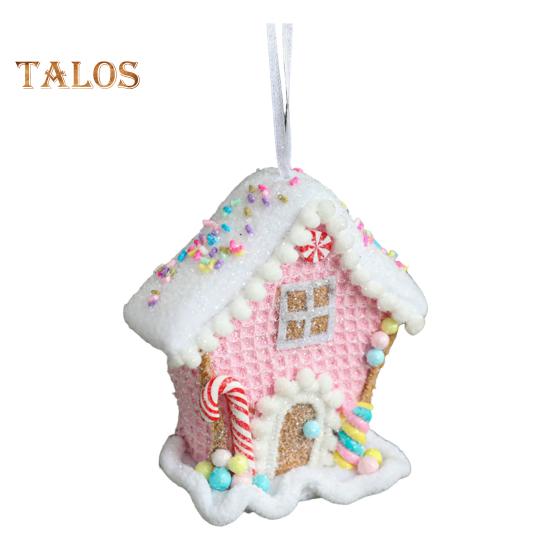 

Подвеска в виде мороженого, многоразовая пена, рождественские подвесные украшения, домик, снеговик, елочные украшения для внутреннего и наружного праздничного декора E
