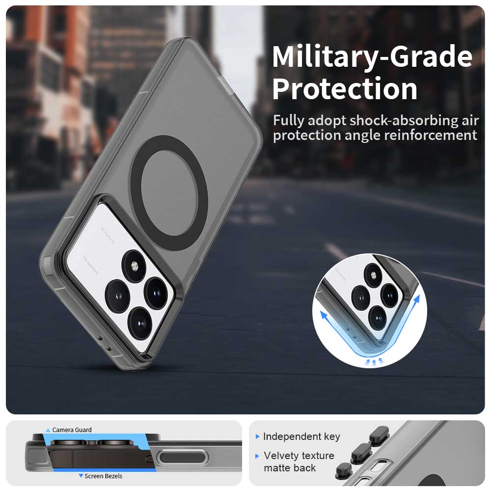 Candy Bumper Case For Poco M6 F6 X6 Pro 5G Xiaomi Poko Little C65 C75 4G Magnetic Wireless Charge for Magsafe Case