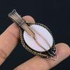 Pink Opal Handmade Gemstone Pendant, 999 Copper Wire Wrapped Pendant Unique Design Jewelry, For Women