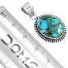 925 Sterling Silver Pendant Women Gemstone Handmade Jewelry Valentine's Day Gift Blue Green Purple Copper Turquoise Pearl Lapis Mother Of Pearl