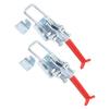 2PCS Adjustable Toggle Clamp U Bolt Iron Galvanizing Heavy Duty Quick Release Fixture Clamp for Box Door