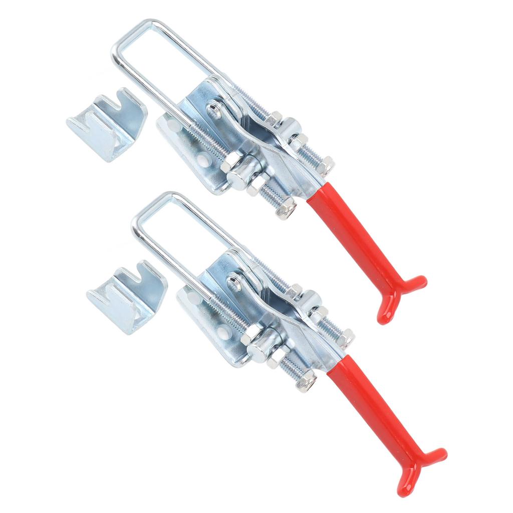 2PCS Adjustable Toggle Clamp U Bolt Iron Galvanizing Heavy Duty Quick Release Fixture Clamp for Box Door