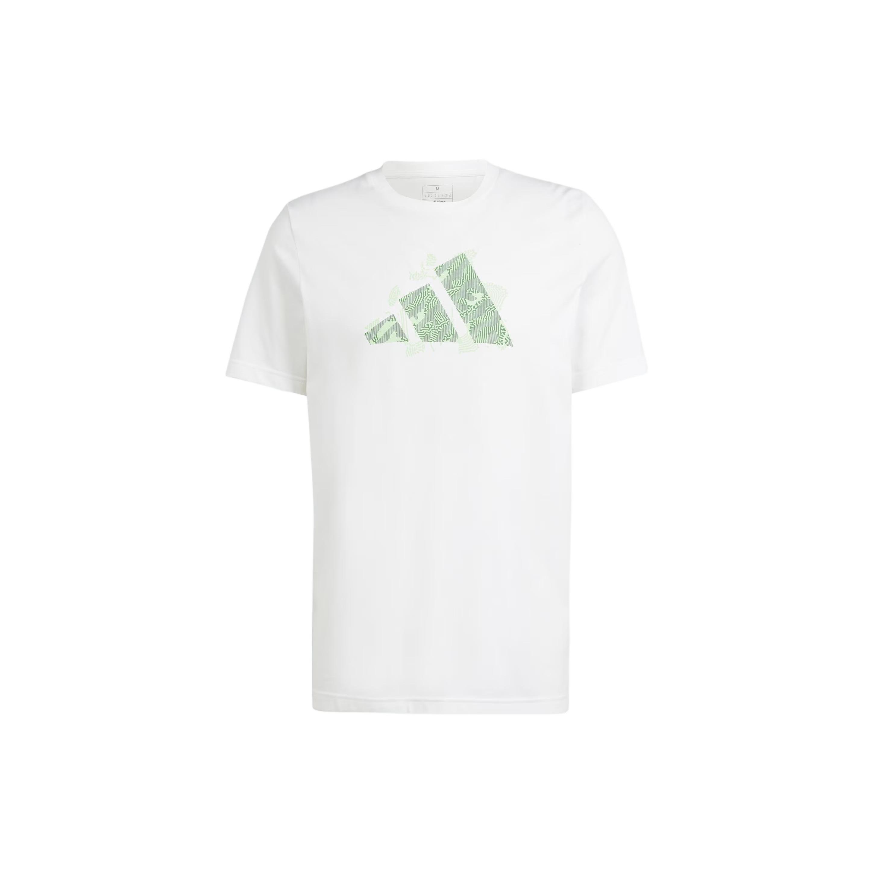 Adidas Aeroready Теннисный Логотип Slam Футболка Мужская Белая IS2418 L