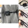 Stylish Mini Pu Belt Bag For Women With Removable Decoration Perfect For Everyday Use