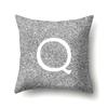 Polyester Pillowcase Home Decoration Gray Bottom Pillowcase 26 English Letter Cushion Cover
