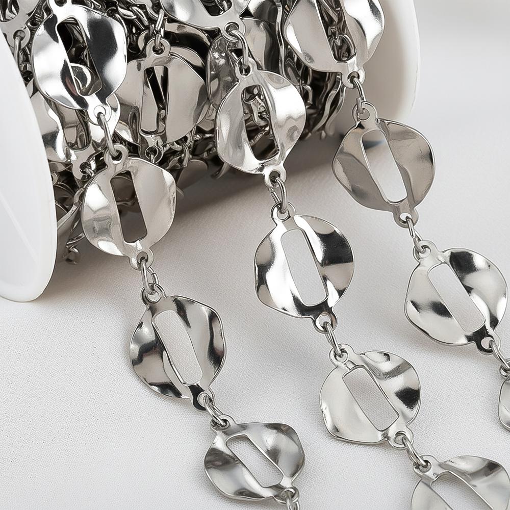 

1 Meter Stainless Steel O Letter Shape Link Chains for Jewelry Making Heavy Circle Chain DIY Women Necklaces Bracelets Wholesale 1meter