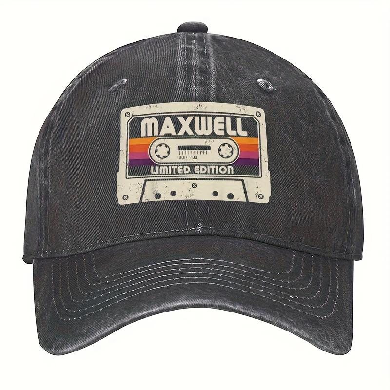 

Cassette Tape Vintage Washed Baseball Cap Adjustable Casual Polyester Sun Protection Sporty Hat One Size