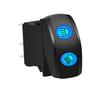 HIGH LOW BEAM Rocker Switch 12V DPDT 3 Positions Headlights Switch Blue Light Waterproof for Car Boat UTV ATV Jeep Pushbutton Switches 3