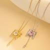 Necklace Female Design Sense Butterfly Pull Necklace Niche Light Luxury High Sense Versatile Accessories