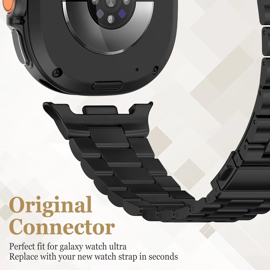 No Gaps Metal Strap for Samsung Galaxy Watch 8 40mm 44mm/Ultra 2025 47mm Original Wristband for Galaxy Watch 8 Classic 46mm Band