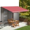 Burgundy Red Awning Cover 5x3.5 M