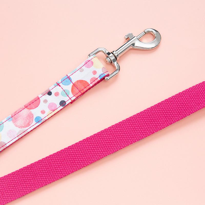 Adjustable Cute Bubble Cotton Dog Leash for Outdoor Safety
