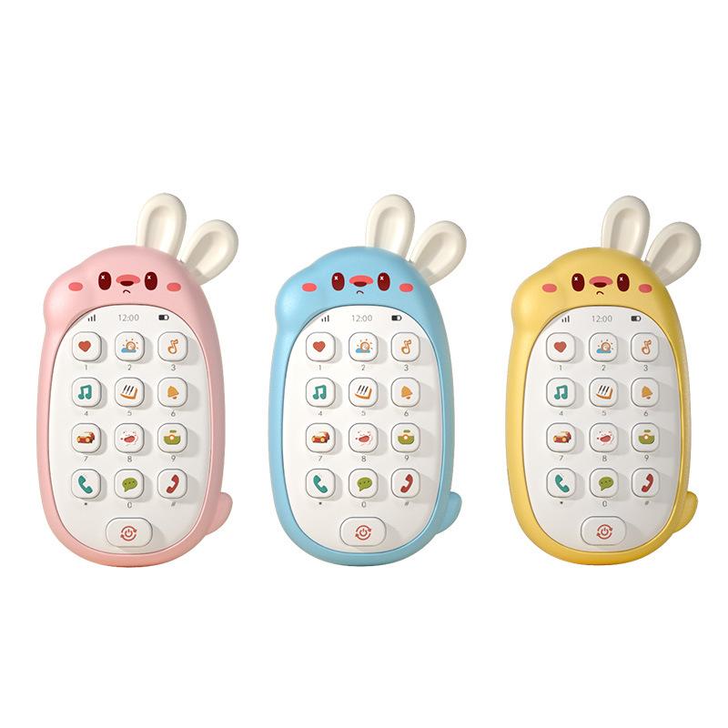Children'S Mobile Phone Toys Baby Can Gnaw Puzzle Early Education Baby Multifunctional Music Phone Boys And Girls