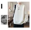 KM1023 Winter Plus Velvet High Neck Embroidered Men's Sweater - Thickened Base Layer Knitwear.