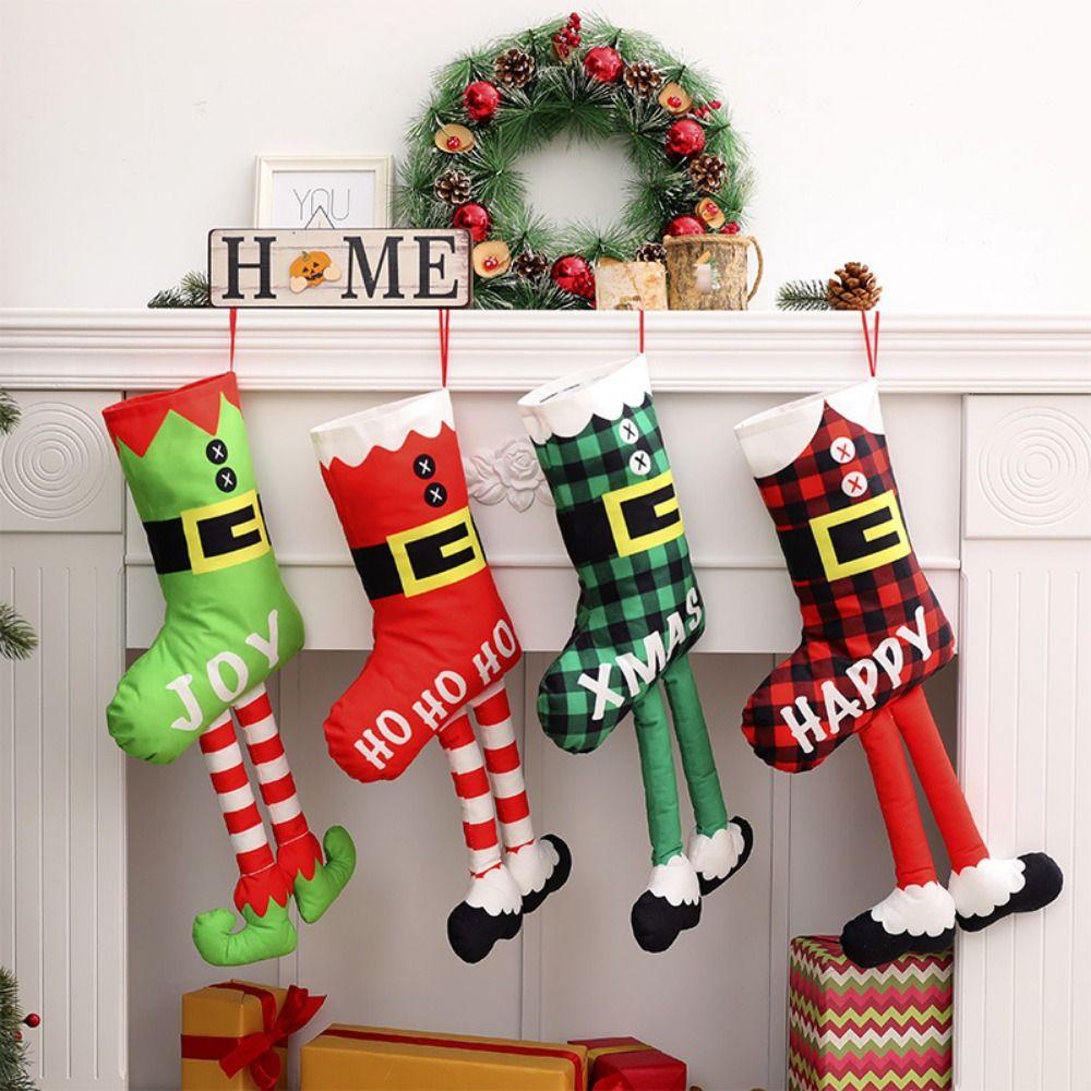 

Cartoon Christmas Candy Gift Bag Decorative Christmas Tree Hanging Pendant Christmas