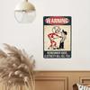 Vintage Electricity Warning Tin Sign Metal Poster for Man Cave Garage Bar Wall Decor