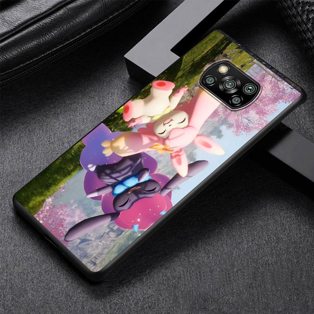 Cute Palworld Game Case for Xiaomi Poco M5s X3 NFC F3 X5 M4 M3 Pro Black Silicone Soft Phone Cover Coque