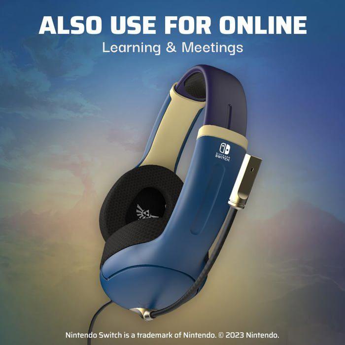 Casque - PDP - Link Airlite Brave - Filaire - Sur-oreille - Bleu/Blanc
